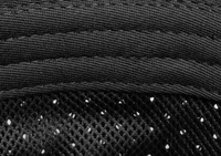 Chapeau Bob Noir Respirant à Trous Séchage Rapide, Grande Bordure Réglable Anti-UV, Unisexe, pour Sports de Plein Air, Chapeau de Papa