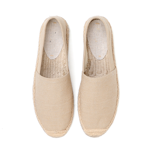 Nicecin – Espadrilles brodées blanches et personnalisées, semelles en Jute, chaussures à semelles compensées en toile, Espadrilles plates en chanvre pour hommes et femmes, caoutchouc - Product Image 2