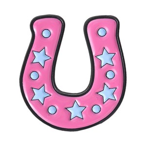 スターホースシューブローチ、西洋の幸運の象徴、甘くてニッチなバックパック、デニム衣料品、メタルピン - Product Image 6