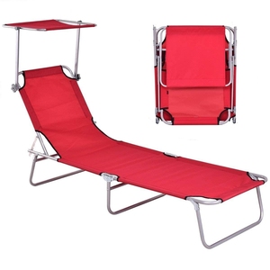 Chaise <span class=keywords><strong>de</strong></span> plage portable pour dormir Chaise longue <span class=keywords><strong>de</strong></span> pelouse palmée pliante - Product Image 1