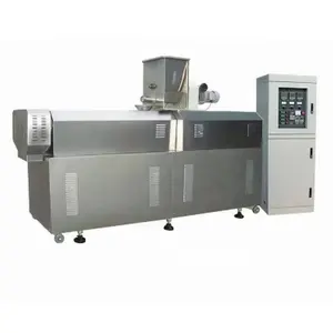 Multifunctional Twin Screw Puff Snacks Breakfast Cereal Machine Rice Corn Flake Cocoa Making Extruder With Low Price