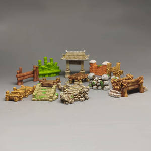 การตกแต่งภายในรถด้วยงานฝีมือทำจากเรซินของตกแต่งบ้านรั้วขั้นบันได<span class=keywords><strong>ประตู</strong></span>สะพานประดิษฐ์ขนาดเล็กของขวัญของตกแต่งบ้าน - Product Image 6