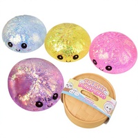 Jouet sensoriel anti-stress en forme de boulette moelleuse scintillante pour enfants
