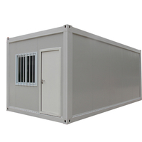 Maison conteneur modulaire préfabriquée en acier de 20 pieds, conception démontable en kit pour usage résidentiel ou professionnel