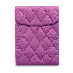 Hot Sale Customized Solid Color Quilted Cotton Padded Puff Laptop Cover Sleeve Soft Protective Shockproof Briefcase Tablet Case - Product Image 4