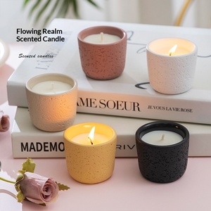 Bougie aromatique artisanale <span class=keywords><strong>en</strong></span> cire de soja à la mousse islandaise, coffret cadeau, parfum frais longue durée, arôme naturel, <span class=keywords><strong>6</strong></span> couleurs - Product Image 4