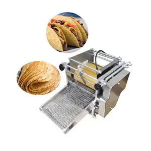 Volautomatische Desktop Meel Maïs Mexicaanse Tortilla Taco Roti Maker Persbrood Graan Product Tortilla Maken Machines