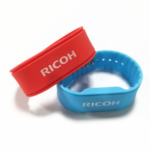 Customized Printing Silicone Bracelet Program Ntag213 Waterproof Silicone Wristband Nfc Wristbands - Product Image 1