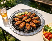 Tapis de cuisson en maille antiadhésif de qualité supérieure, réutilisable, résistant à la chaleur, pour fumoir, barbecue au gaz ou au charbon de bois, durable