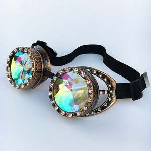 Gafas de Moda Retro Unisex 2019, Gafas de Caleidoscopio para Festivales Rave, Fiestas EDM, Gafas Steampunk - Product Image 3