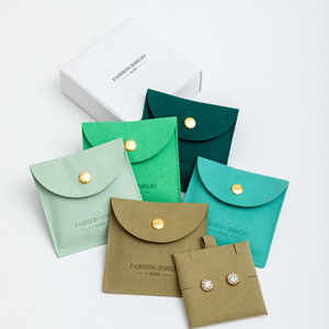 Custom Printed Microfiber <b>Gift</b> Necklace Jewelry Package Set for Jewelry Package Box and Pouch - Product Image 1
