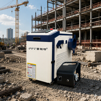 Machine de soudage au laser à fibre portative refroidie par eau PHT-1500W, haute puissance pour l'acier au carbone