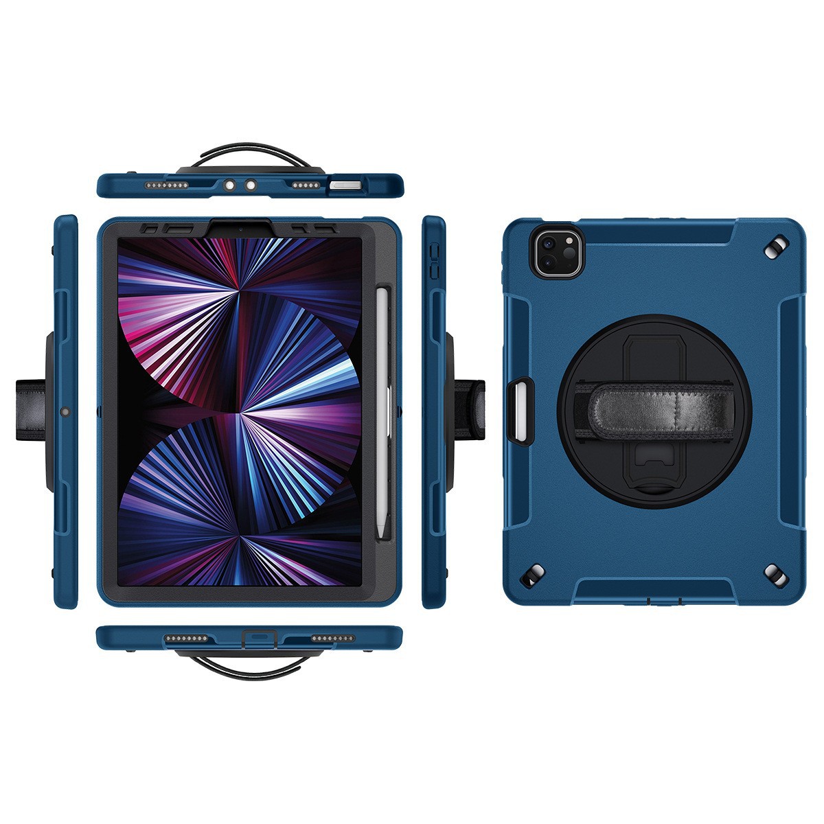Blue-hand strap