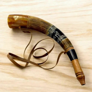 Handmade <b>Buffalo</b> <b>Horn</b> Signal Blowing <b>Horn</b> Viking Medieval Call <b>Horn</b> For Wedding Ceremony Festival Reenactment - Product Image 3