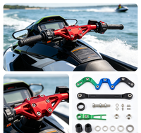 Pièces de rechange OEM PWC, rouge, bleu, vert, noir, aluminium anodisé, système de direction usiné CNC, usinage par électroérosion à fil