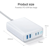 Pd QC adaptateur de voyage universel 95W accessoires pour ordinateur portable main téléphone multi-ports Station de charge USB C 65W chargeur 4 ports