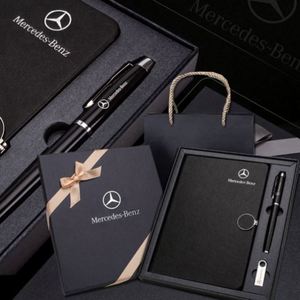 Wholesale Promotional Luxury Gifts Items <b>Notebook</b> Gift Set Business Office Black Faux Leather Hardcover Magnetic <b>A5</b> Paper - Product Image 2