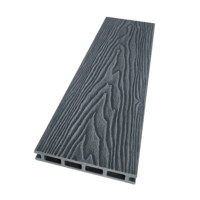 Planches de terrasse en WPC creuses résistantes aux intempéries pour applications extérieures