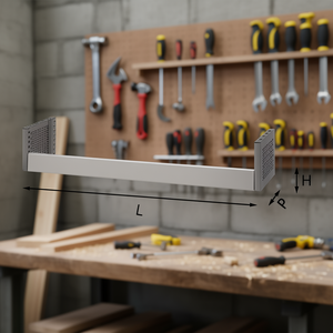 Soporte en S 5003 de 500 mm de Longitud, Soporte de Acero para Montaje en Pared - Product Image 3