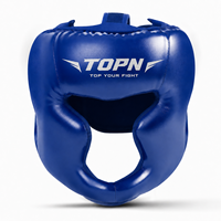 Casque de boxe en cuir PU personnalisé avec logo OEM pour la boxe, le kickboxing, les arts martiaux, l'entraînement et la protection de la tête - Vente en gros