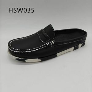 HY, Ciabatte Comode da Passeggio a Lunga Durata, Antistress, Cucite a Mano, Vestibilità Ampia, Stile Nero e Giallo, Scarpe Pigre HSW035 - Product Image 5