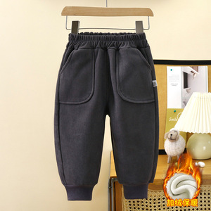 Inverno nuovi ragazzi imbottiti imbottiti da bambina caldi <span class=keywords><strong>pantaloni</strong></span> della <span class=keywords><strong>tuta</strong></span> all'ingrosso <span class=keywords><strong>pantaloni</strong></span> da jogging abbigliamento per bambini - Product Image 2