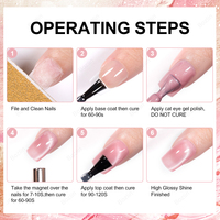 Vernis Gel Effet Œil de Chat BOZLIN Norme UE & USA Sans HEMA TPO TMPTA Couleur Nude Vernis à Ongles Gel Effet Œil de Chat OEM Votre Marque Gel Effet Œil de Chat