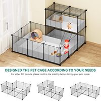 Cage Modulable en Treillis Métallique pour Cochon d'Inde et Hamster, Fabrication Directe Usine, Enclos Métallique DIY pour Rongeurs