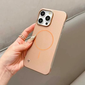 Funda de teléfono ultrafina mate con agujero hueco magnético sin marco para iPhone 12 13 14 15 Series 16 Pro Max 16 Plus - Product Image 6