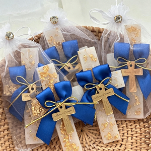Étiquettes cadeaux personnalisées en acrylique doré, écologiques, de luxe, modernes, pour Noël, mariage, baptême, décoration de cérémonie - Product Image 2