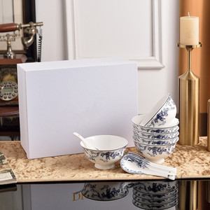 Platos llanos de porcelana nórdica de cerámica de lujo, diseño de lujo, 6 platos, 6 cucharas, en stock para bodas y restaurantes - Product Image 2