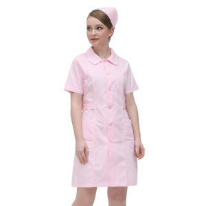 Haute qualité unisexe Poly coton hôpital laboratoire manteaux emballage personnalisé à la mode gommages infirmière médecin uniforme - Product Image 6