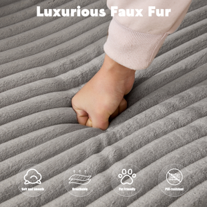 Canapé compressé sous vide 2-en-1 en velours côtelé, livraison directe depuis les États-Unis - Product Image 5