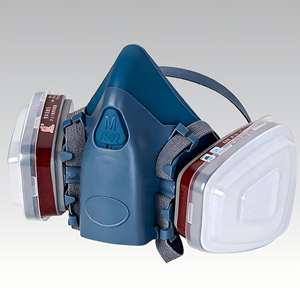 Masque à gaz en silicone 412 pour peinture au pistolet, protection contre le sulfure d'hydrogène, le monoxyde de carbone, le méthane, le biogaz, la prévention de la fumée et des brumes - Product Image 1