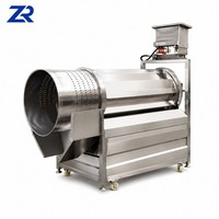 Machine à assaisonnement pour frites et chips de pommes de terre, avec pulvérisation liquide, pour le mélange et le revêtement des frites et chips de pommes de terre aux saveurs épicées