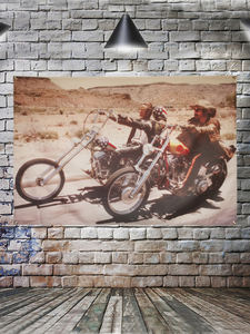 Póster Decorativo <span class=keywords><strong>de</strong></span> la Película Easy Rider, Bandera Decorativa para el Hogar con <span class=keywords><strong>4</strong></span> Ojales en las Esquinas, 3x5 Pies - Product Image 3