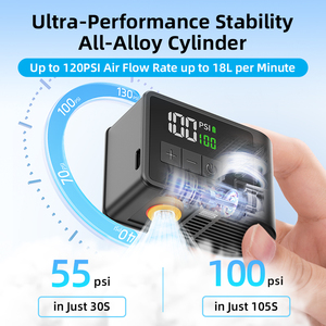 Newo BL03 xách tay mini xe đạp điện Inflator 120psi Máy nén khí với Presta Van Xe Đạp lốp bơm xe đạp phụ kiện - Product Image 3