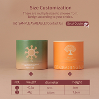 Emballage Bravo : Tube en carton cylindrique entièrement personnalisable, boîte d'emballage de luxe pour crème cosmétique avec plateau intérieur, faible MOQ