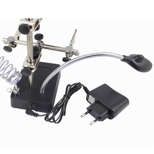 Lupa <span class=keywords><strong>de</strong></span> Sobremesa con <span class=keywords><strong>Aumento</strong></span> <span class=keywords><strong>de</strong></span> 2.5X, 7.5X y 10X, Iluminación LED y Abrazadera Auxiliar, <span class=keywords><strong>Precio</strong></span> <span class=keywords><strong>de</strong></span> Fábrica - Product Image 3