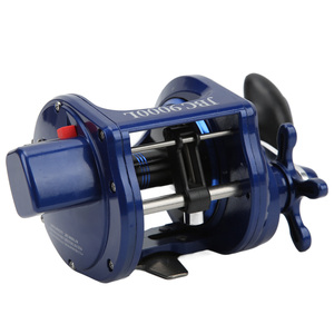 Moulinet <span class=keywords><strong>de</strong></span> <span class=keywords><strong>pêche</strong></span> à tambour, rapport 3.6:1, résistance 7/14 avec compteur <span class=keywords><strong>de</strong></span> ligne pour <span class=keywords><strong>pêche</strong></span> en <span class=keywords><strong>mer</strong></span> à longue portée, bleu, pour gaucher - Product Image 3