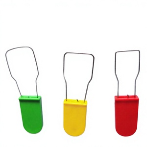 Scellés de sécurité en plastique Aisalock Vert Jaune Rouge Scellés inviolables à serrage progressif Modèle A-441 37mm -20-100C pour la logistique - Product Image 4