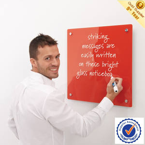 Tableau blanc en verre trempé à aimant puissant, couleur et taille personnalisables, design facile à nettoyer, outil pédagogique à domicile, tableau d'affichage effaçable à sec - Product Image 5