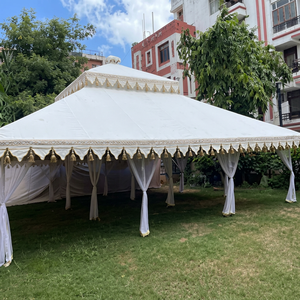Luxury Maharaja Royal Wedding Summer Event <b>Tent</b> Handcrafted Premium Canvas PVC Windproof Waterproof Double Layer MS Iron <b>Frame</b> - Product Image 1