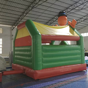 Château gonflable commercial populaire pour enfants, Moon Walk vert, 6x6x5m, garantie 3 ans, 5 ans et plus - Product Image 3