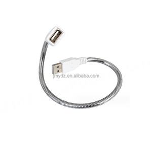 สายยืดหดโลหะสำหรับไฟ USB สายต่อไฟ USB สายไฟ USB สำหรับโคมไฟตั้งโต๊ะ สายยืดหดโลหะพร้อมหัวไฟ USB - Product Image 2