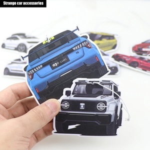 Désodorisant en papier découpé sur mesure avec logo, carte parfumée en gros pour merchandising de marque - Product Image 5