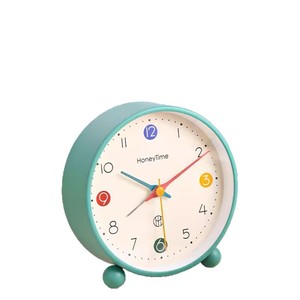 HoneyTime Desktop Alarm <b>Clock</b> Quartz <b>Movement</b> Battery Operated Glow In Dark For Kids Back To School - Product Image 5