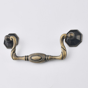 Chinese Style Antique Bronze Zinc Alloy Drawer <b>Handle</b> 94mm Cabinet <b>Door</b> <b>Pull</b> Oval Durable Plated Part 366 - Product Image 1