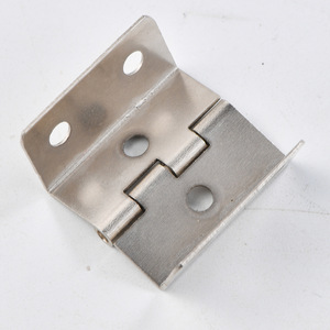 Furniture Hinge 30mm Silver Iron Surface Mount 6-Hole Right Angle For <b>Storage</b> And Closet - Product Image 3