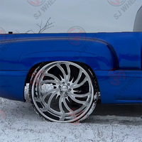 Juego de 2 Ruedas Forjadas de 24 Pulgadas, Diseño Cóncavo, 20, 22, 24, 26 Pulgadas, 6x139.7, para Camionetas Ford, Chevrolet, RAM, GMC